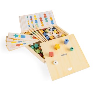 Wooden beads sequence game